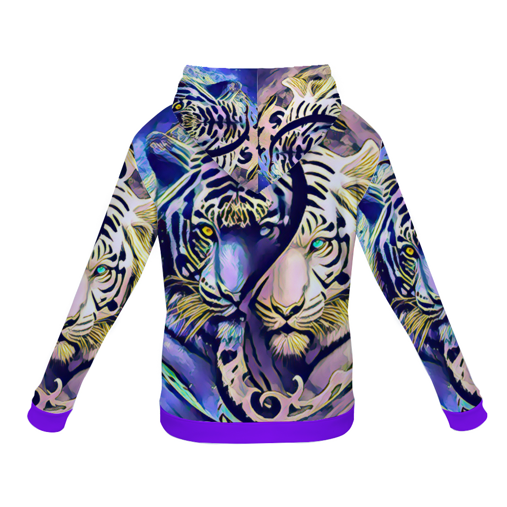 Customizable Unisex All Over Print Plush Hoodies with Pockets