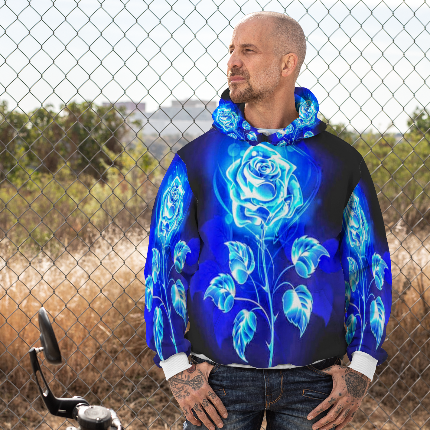 Customizable Unisex All Over Print Plush Hoodies with Pockets