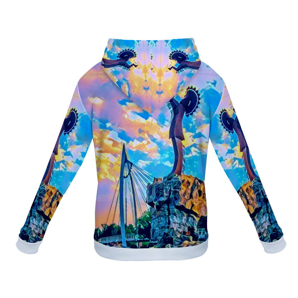 Customizable Unisex All Over Print Plush Hoodies with Pockets