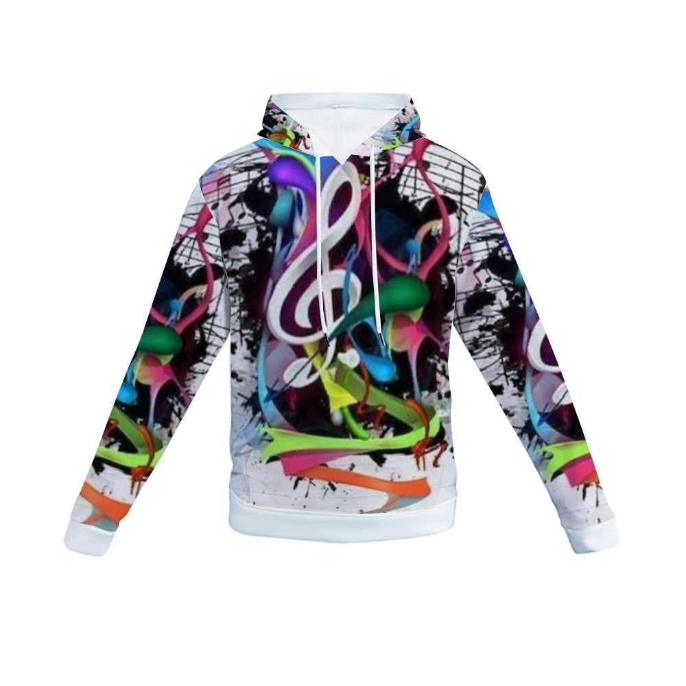 Customizable Unisex All Over Print Plush Hoodies with Pockets