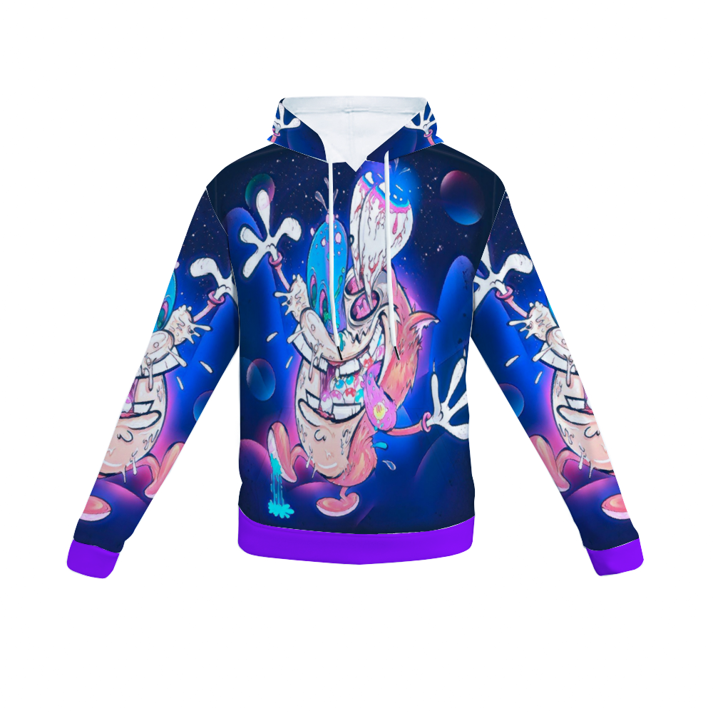 Customizable Unisex All Over Print Plush Hoodies with Pockets