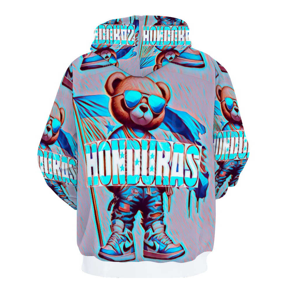 Customizable Unisex All Over Print Plush Hoodies with Pockets