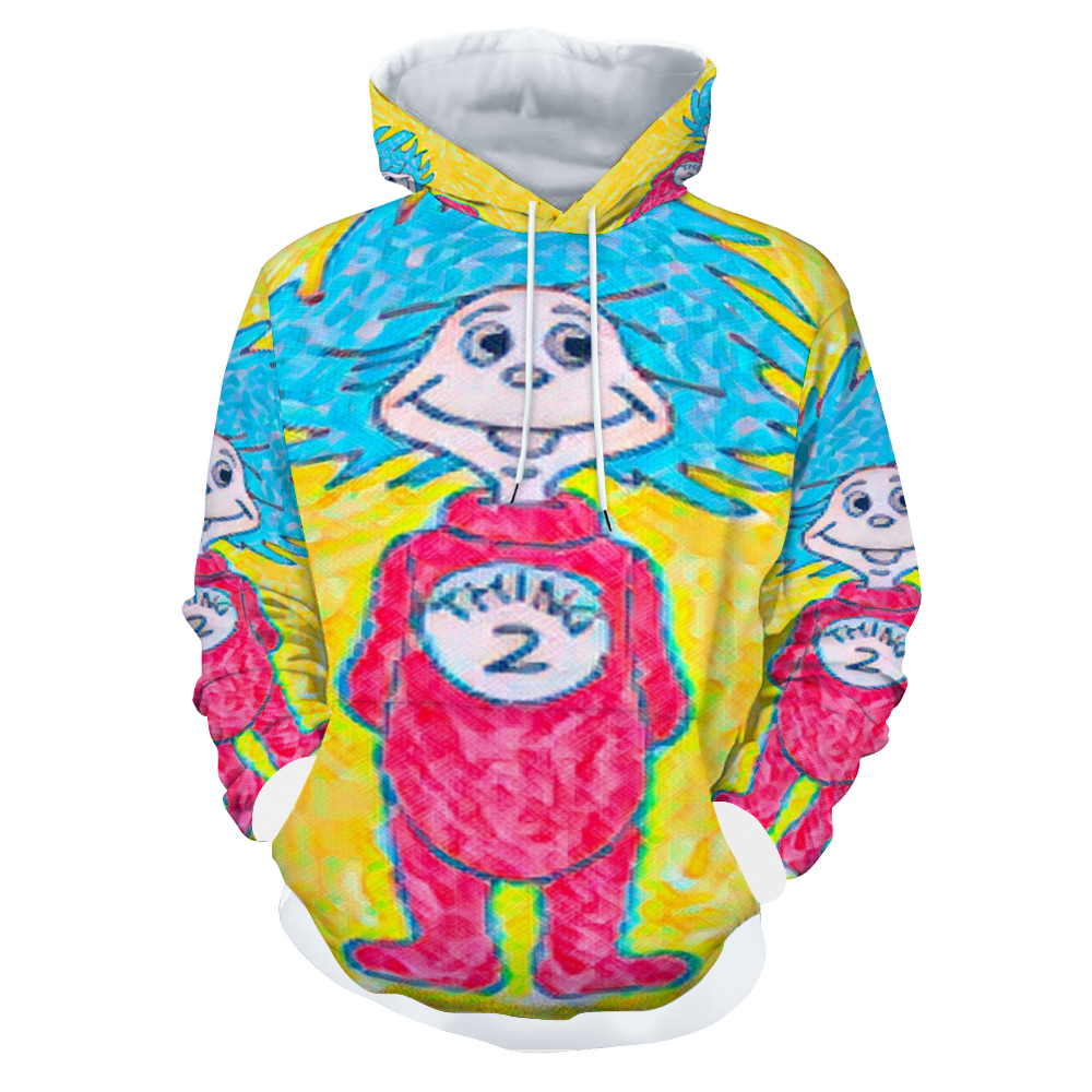 Customizable Unisex All Over Print Plush Hoodies with Pockets