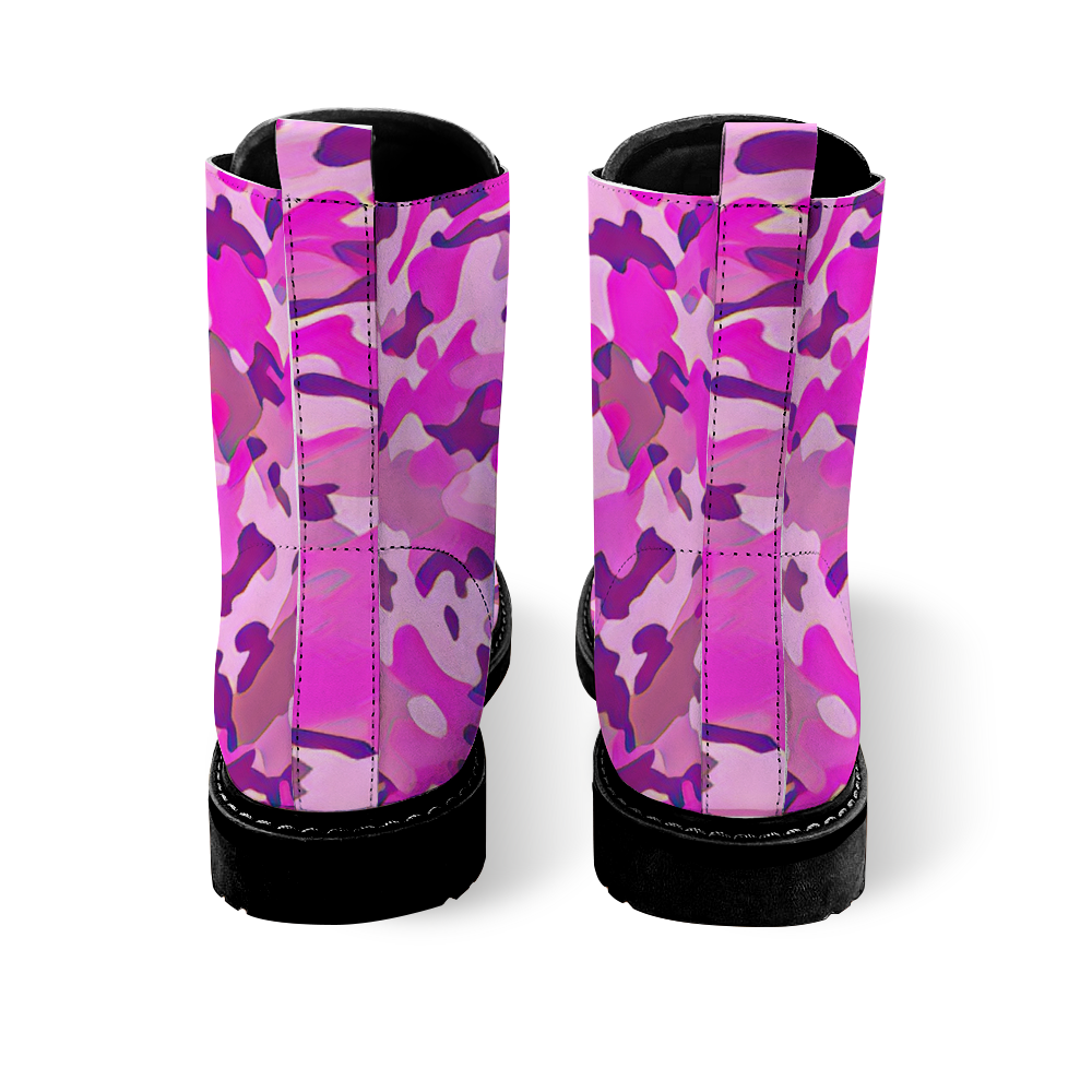 Custom Round Toe Boots Fashion Unisex All Over Print Shoes