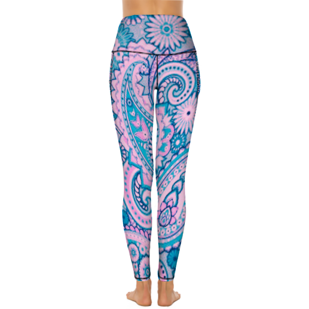 Custom Women's All Over Printed High Waist Yoga Skinny Pants