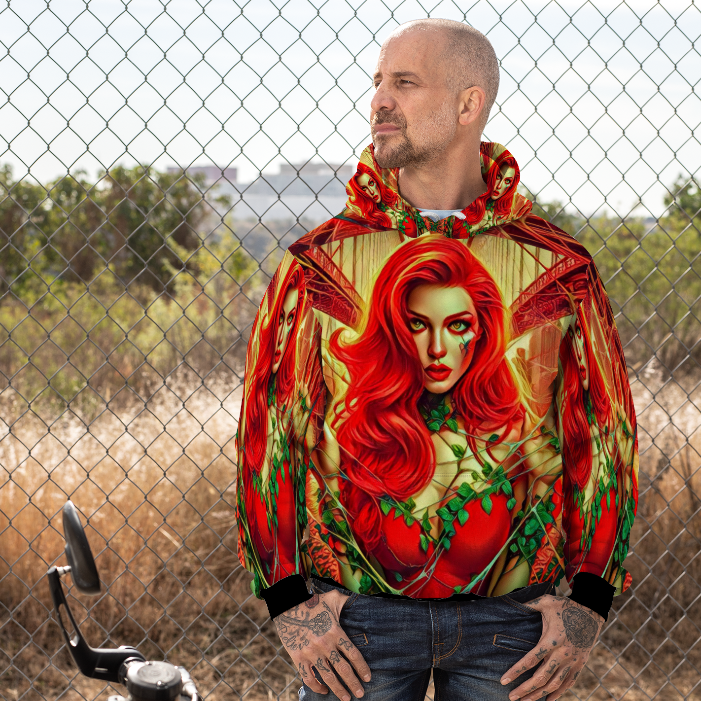 Customizable Unisex All Over Print Plush Hoodies with Pockets