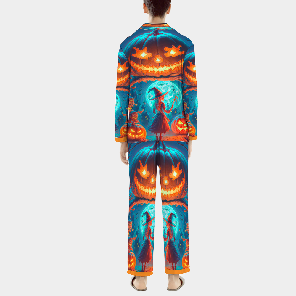 Custom Unisex  All Over Print Long Sleeve Pajamas Set of Shirt & Pants for Adults Sleeper Set Lounge Clothing