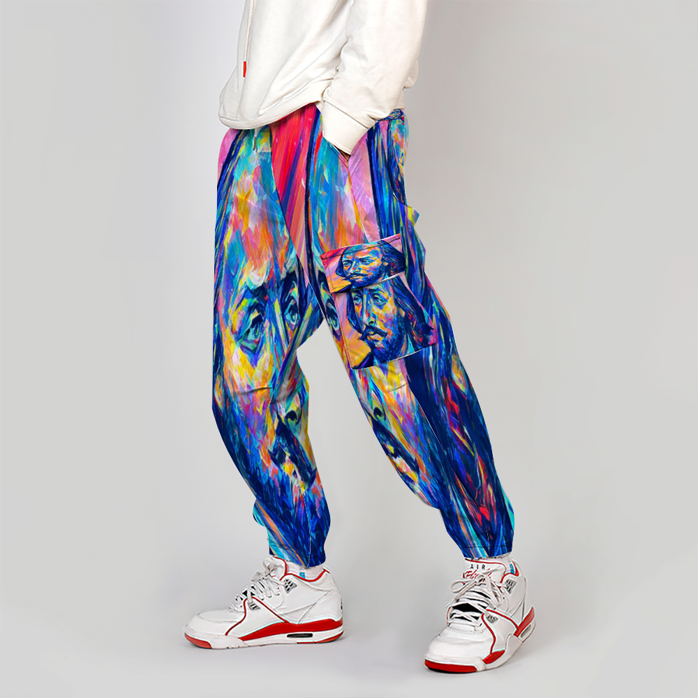 Custom Unisex All Over Print Long Casual Baggy Jogger Pants