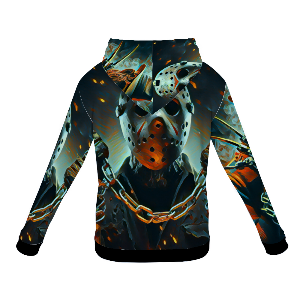 Customizable Unisex All Over Print Plush Hoodies with Pockets