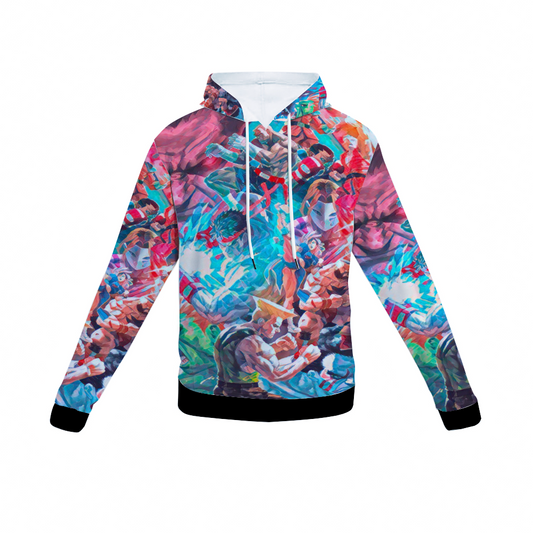 Customizable Unisex All Over Print Plush Hoodies with Pockets