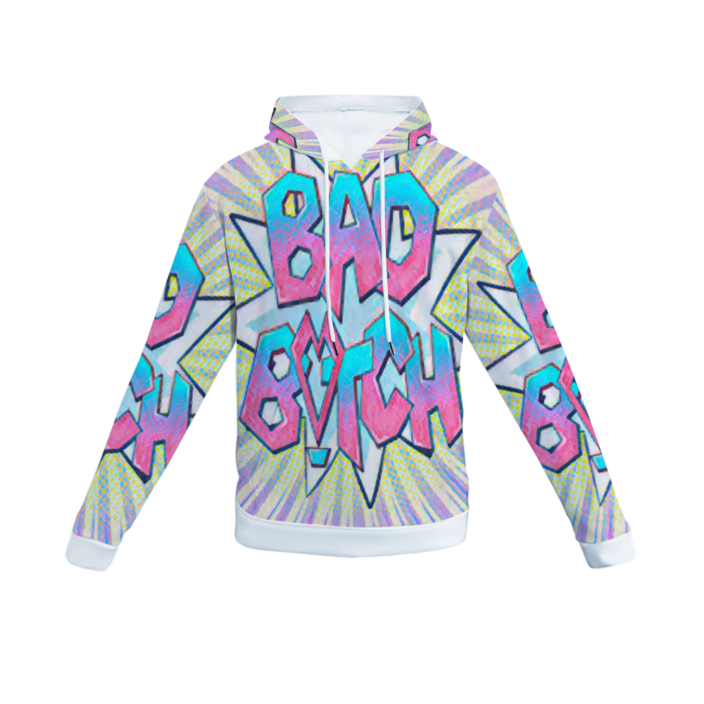 Customizable Unisex All Over Print Plush Hoodies with Pockets