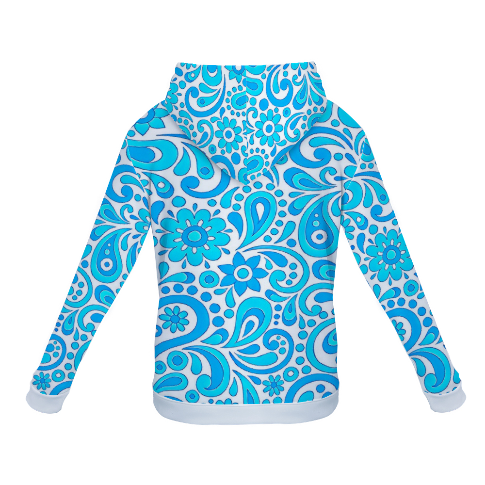 Customizable Unisex All Over Print Plush Hoodies with Pockets