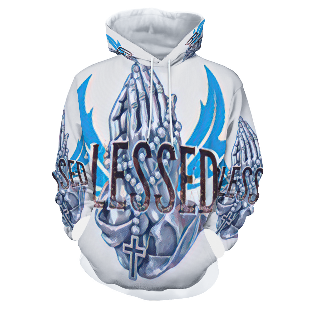 Customizable Unisex All Over Print Plush Hoodies with Pockets