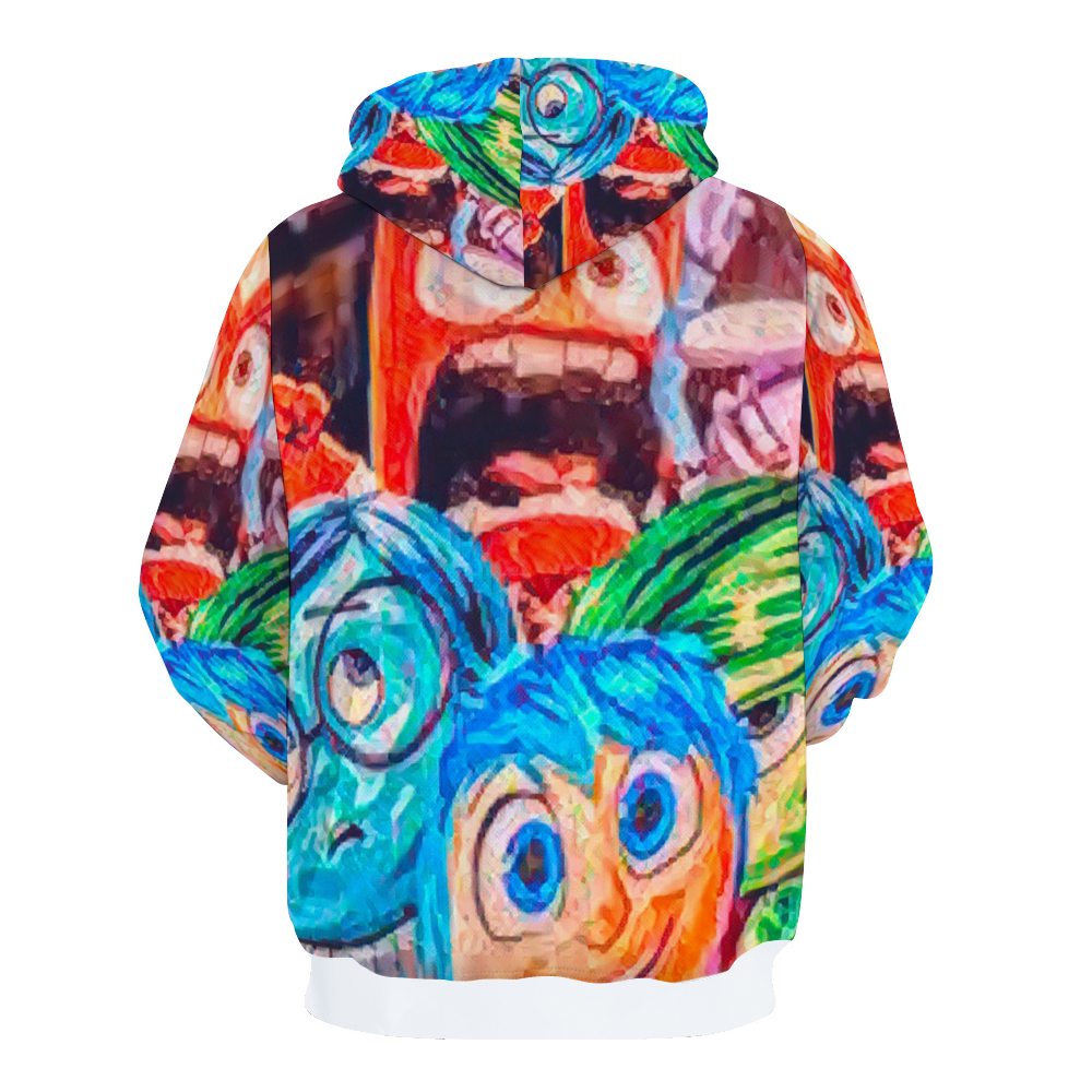 Customizable Unisex All Over Print Plush Hoodies with Pockets