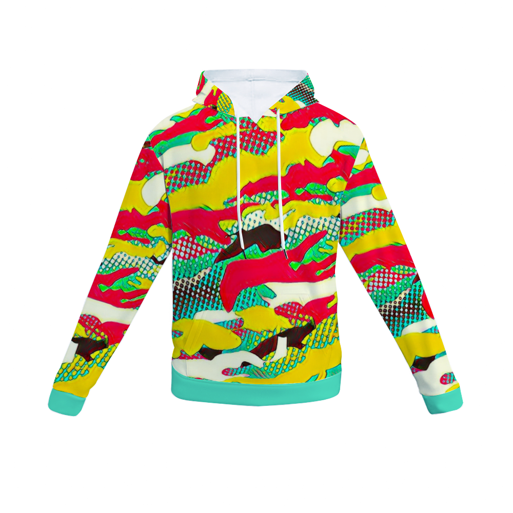 Customizable Unisex All Over Print Plush Hoodies with Pockets