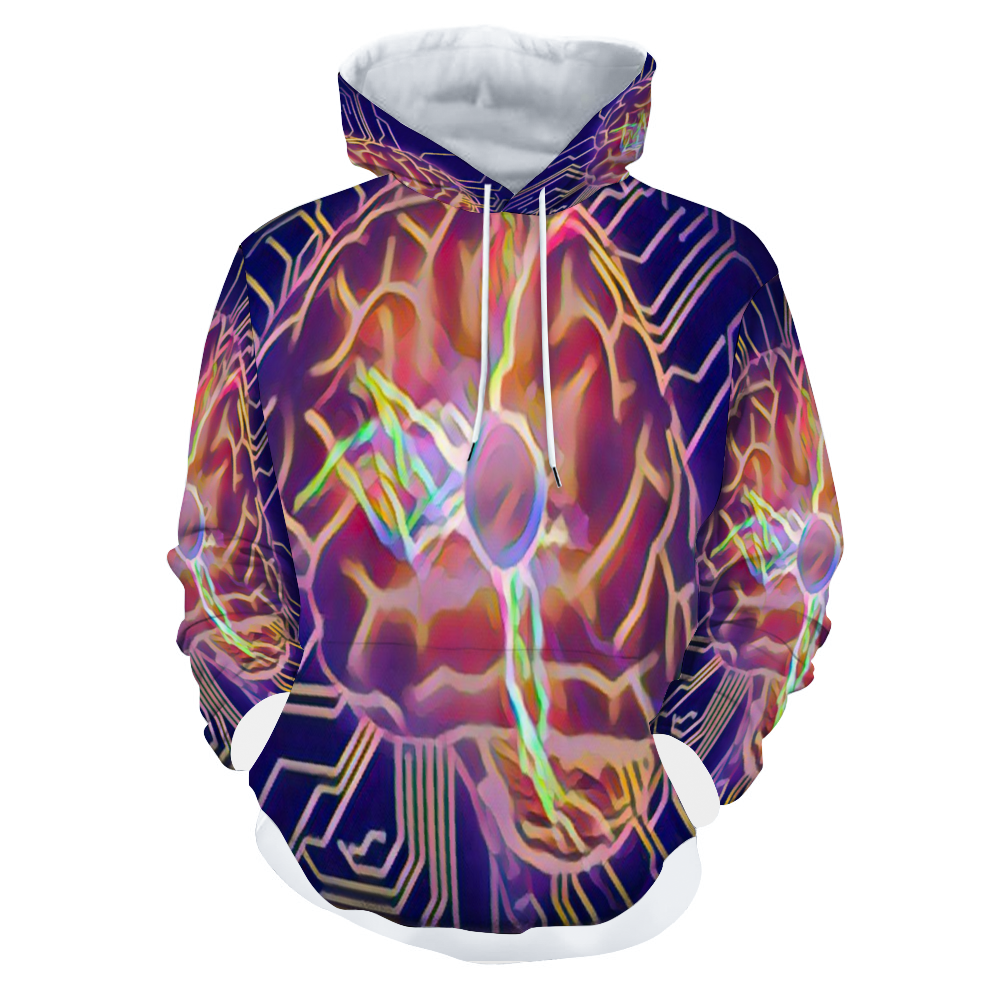 Customizable Unisex All Over Print Plush Hoodies with Pockets