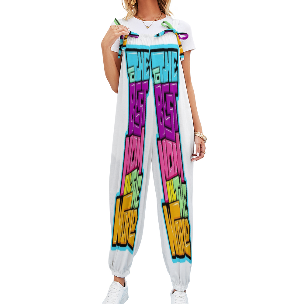 Custom All Over Print Women's Jumpsuit with Suspender