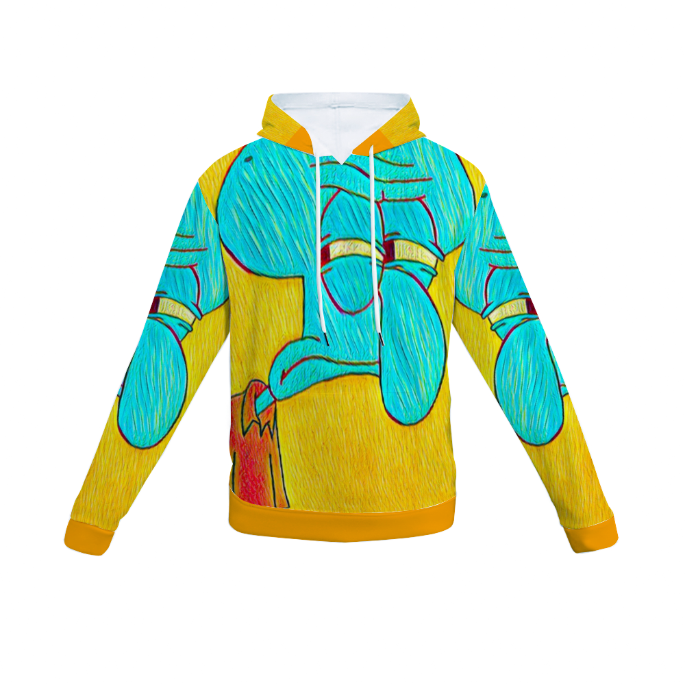 Customizable Unisex All Over Print Plush Hoodies with Pockets