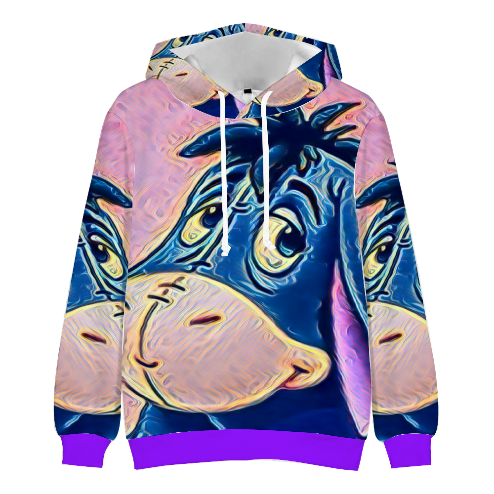 Custom Unisex Hoodies Novelty Pullover Sweatshirts  without Pockets