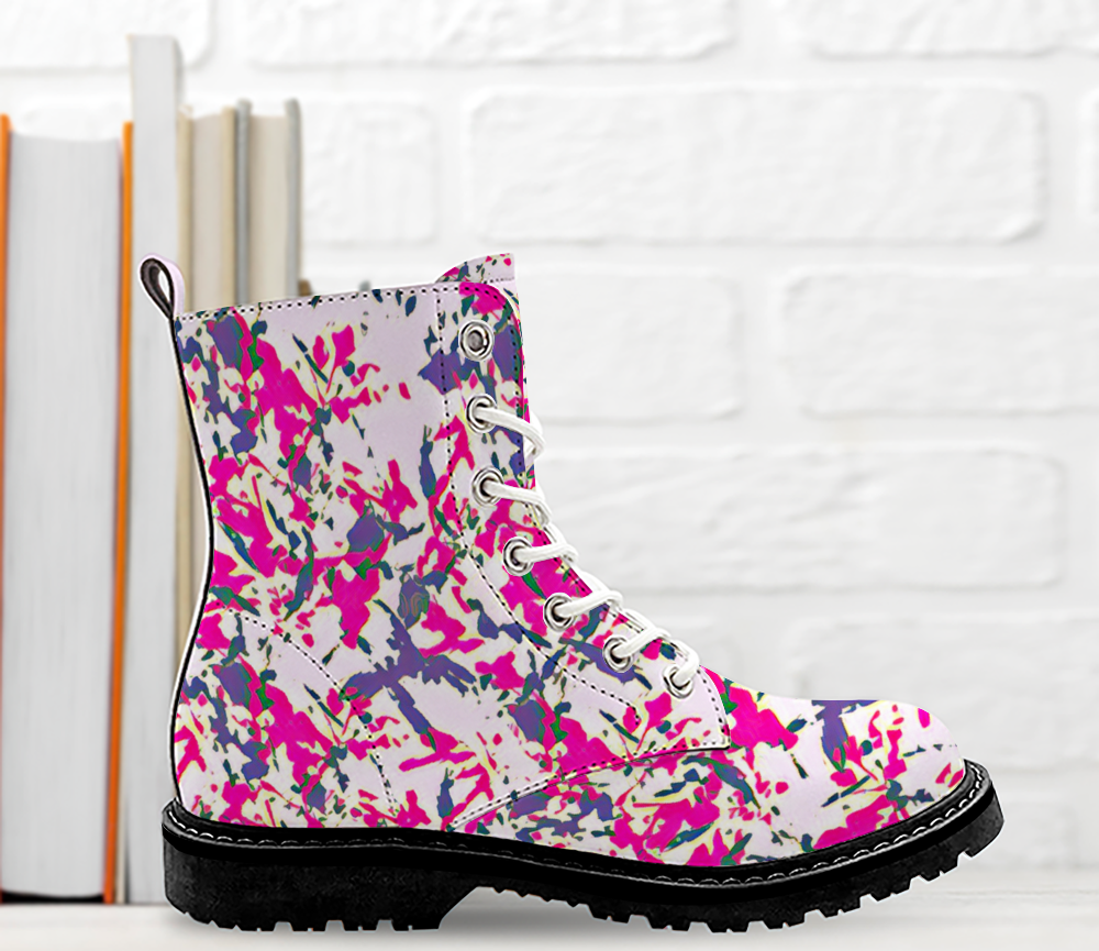 Custom Round Toe Boots Fashion Unisex All Over Print Shoes