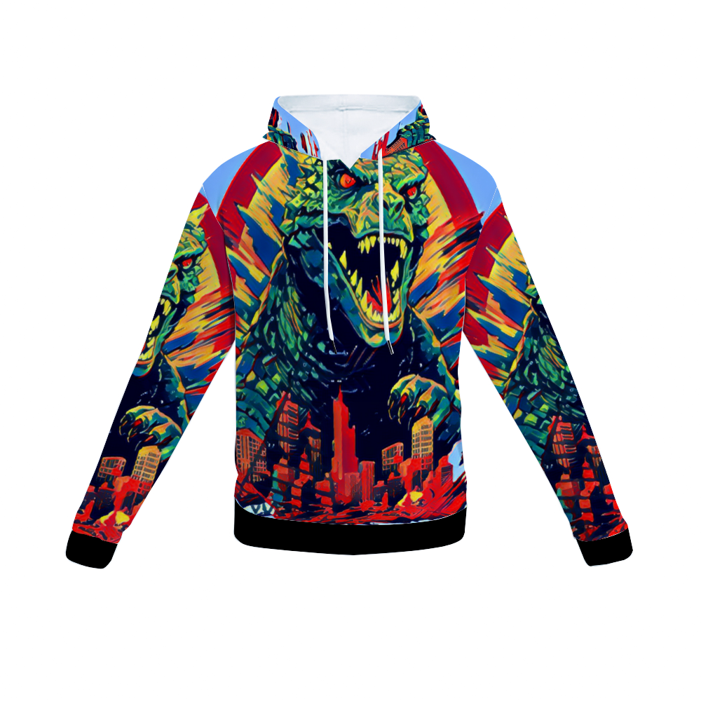 Customizable Unisex All Over Print Plush Hoodies with Pockets