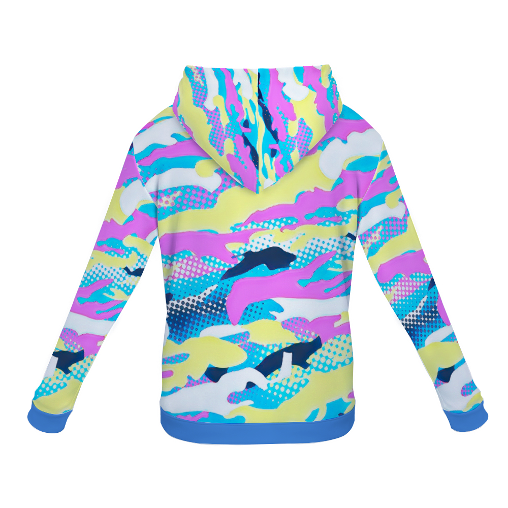 Customizable Unisex All Over Print Plush Hoodies with Pockets