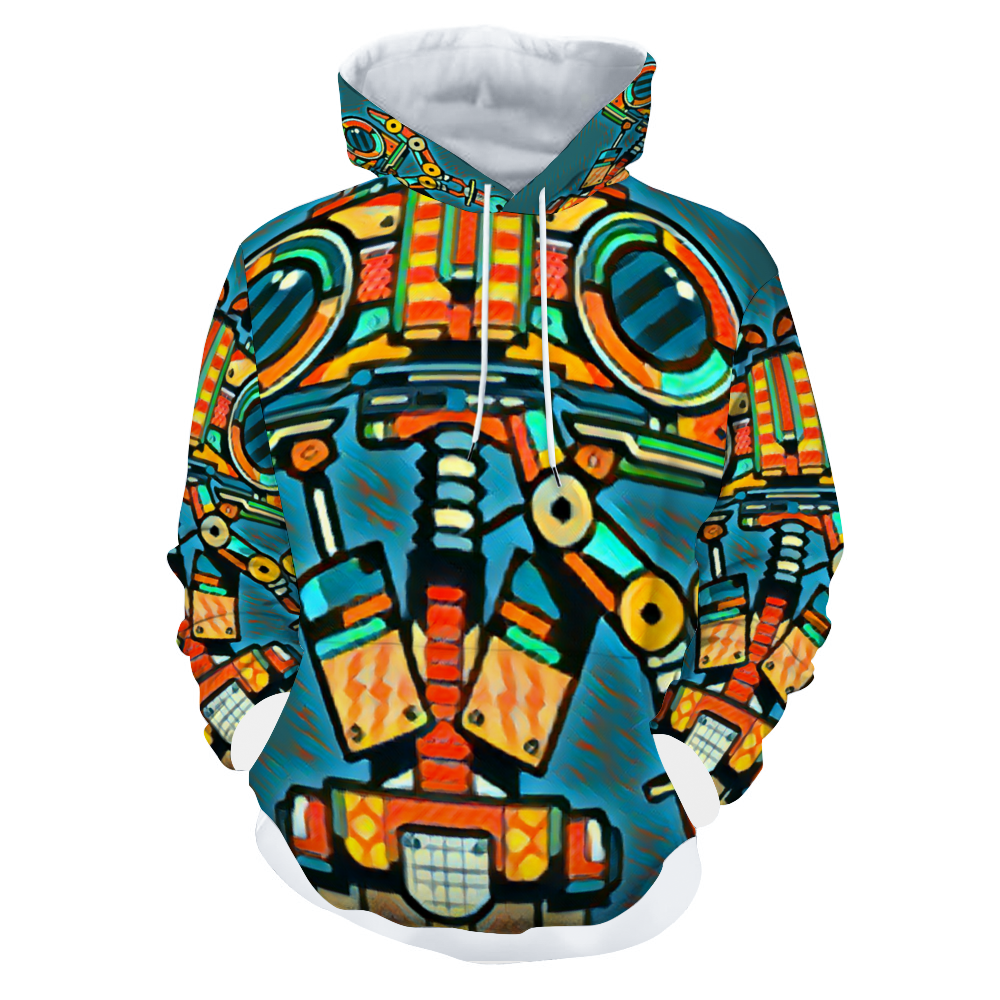 Customizable Unisex All Over Print Plush Hoodies with Pockets