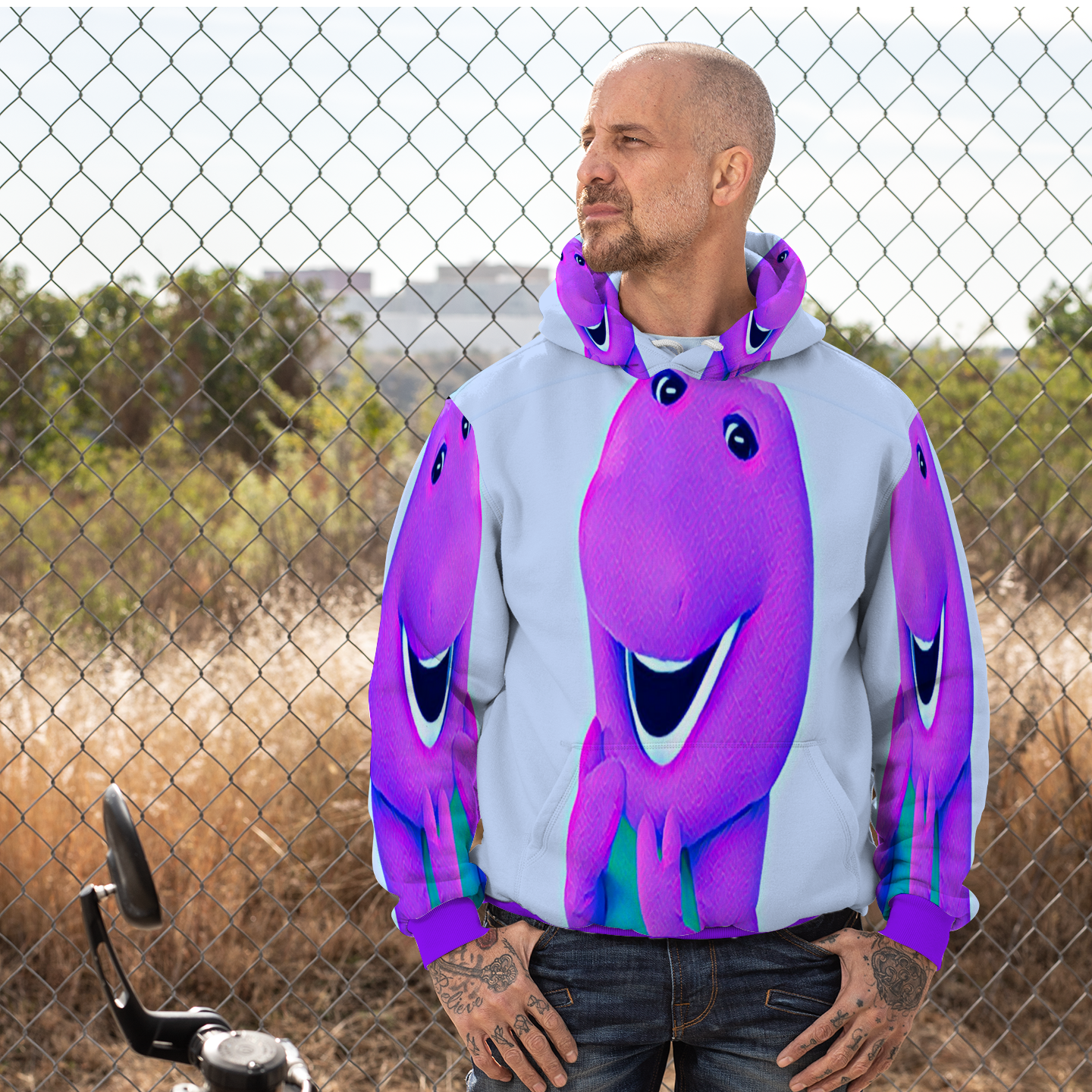 Customizable Unisex All Over Print Plush Hoodies with Pockets