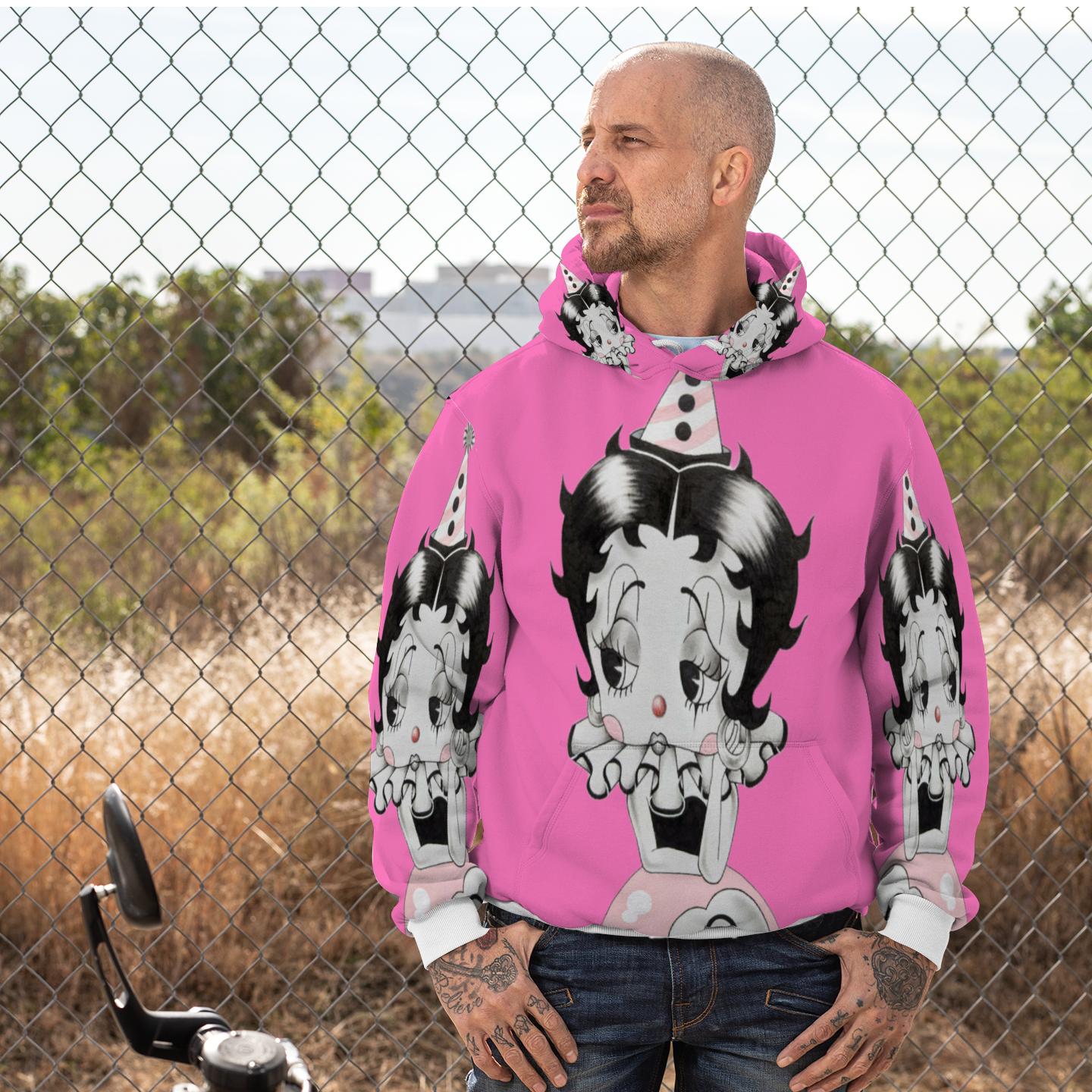 Customizable Unisex All Over Print Plush Hoodies with Pockets