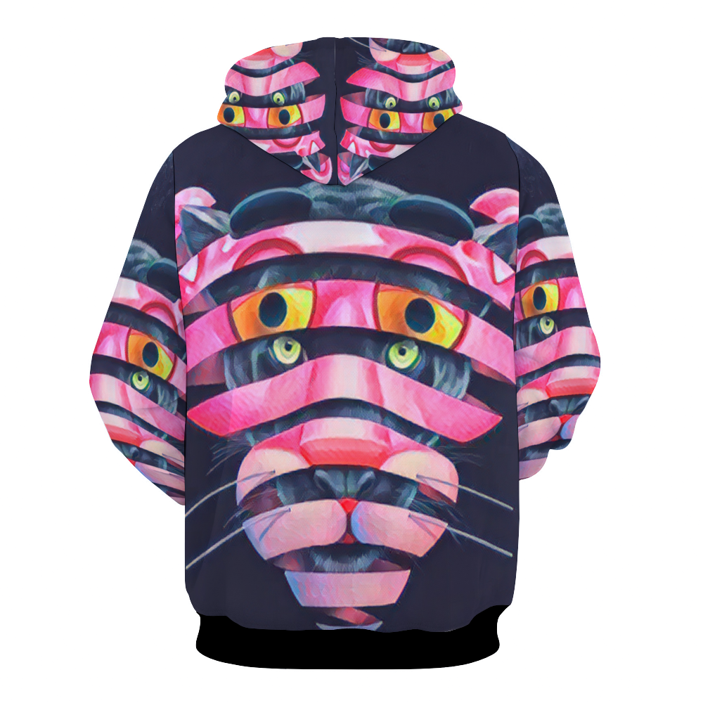 Customizable Unisex All Over Print Plush Hoodies with Pockets