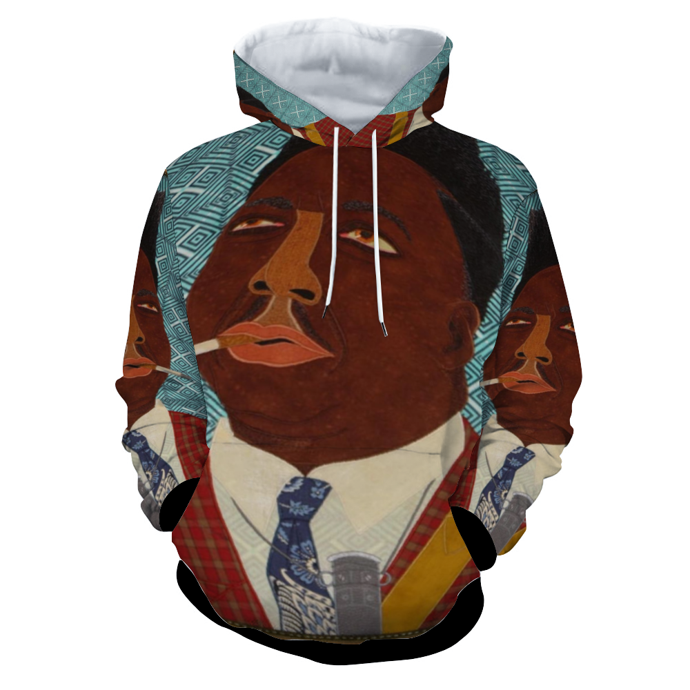 Customizable Unisex All Over Print Plush Hoodies with Pockets