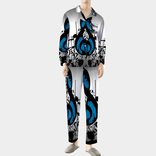 Custom Unisex  All Over Print Long Sleeve Pajamas Set of Shirt & Pants for Adults Sleeper Set Lounge Clothing