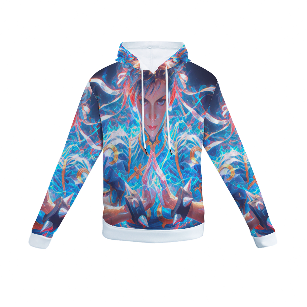 Customizable Unisex All Over Print Plush Hoodies with Pockets