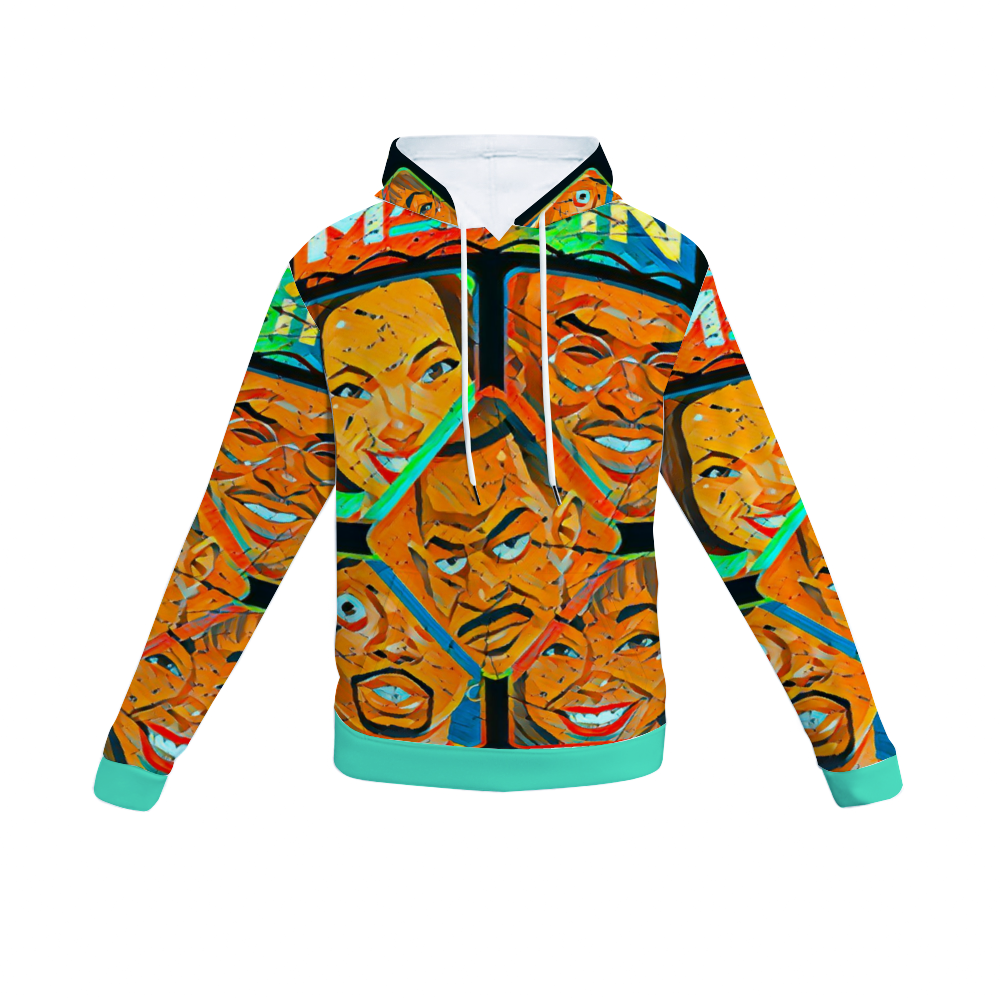 Customizable Unisex All Over Print Plush Hoodies with Pockets