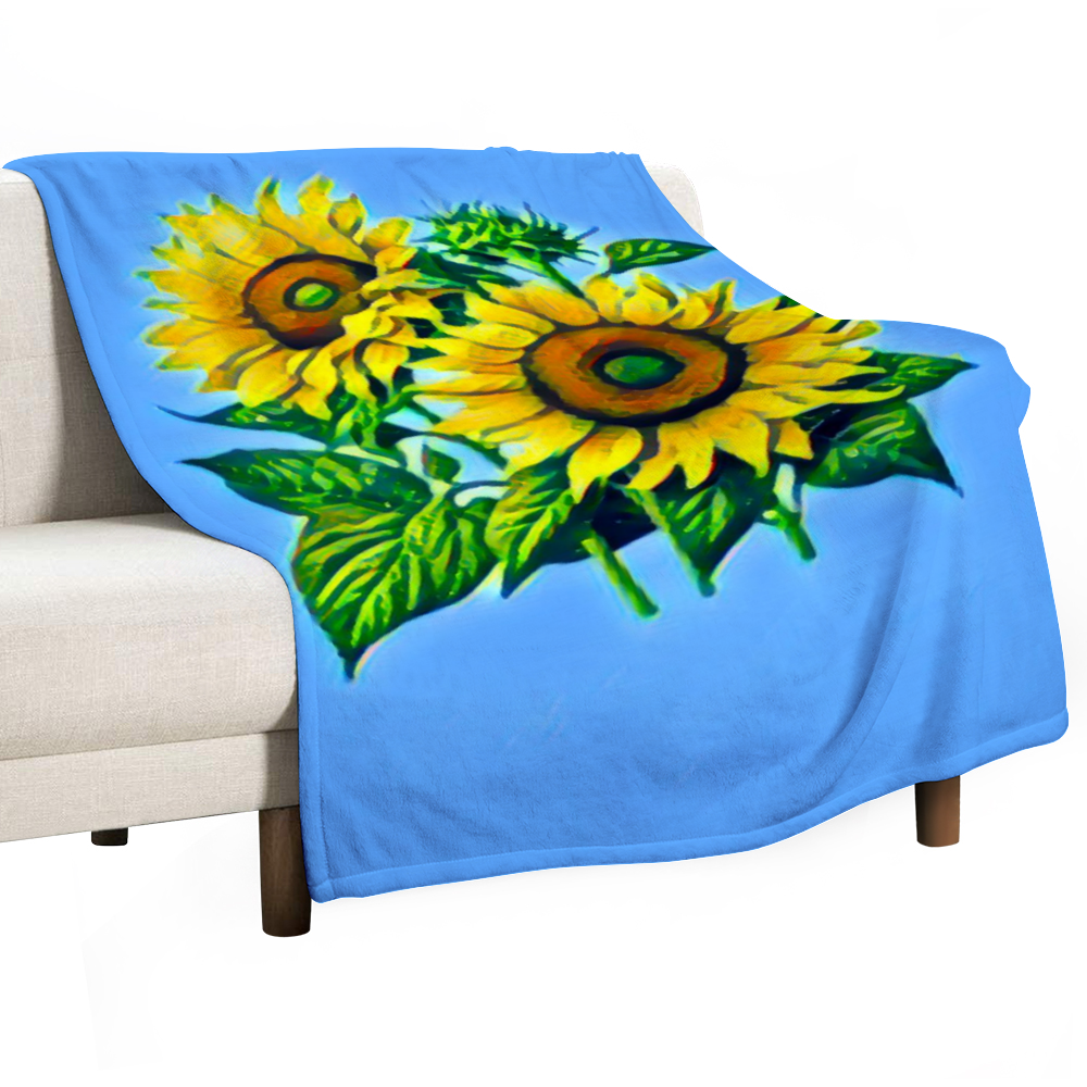 60" × 80" Custom Blankets Thin Flannel Blanket 1 Side Printing