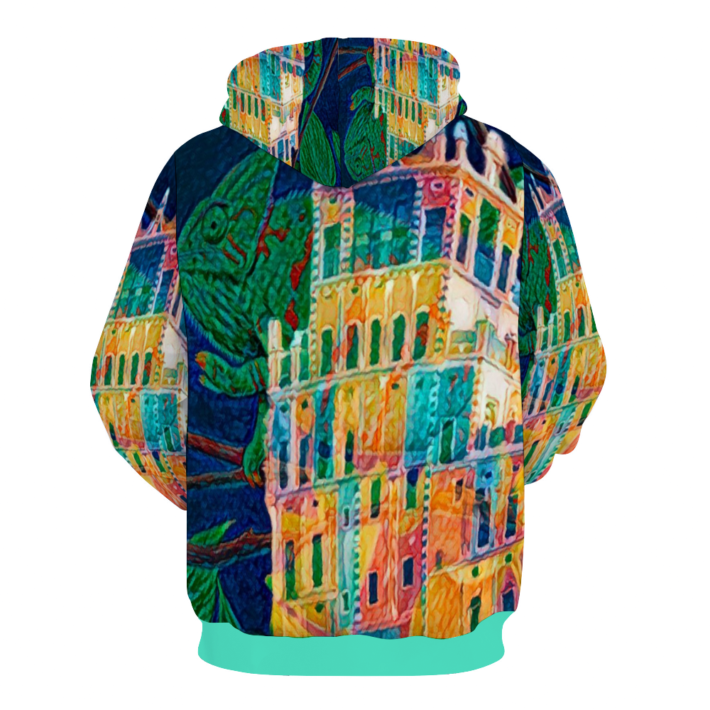 Customizable Unisex All Over Print Plush Hoodies with Pockets