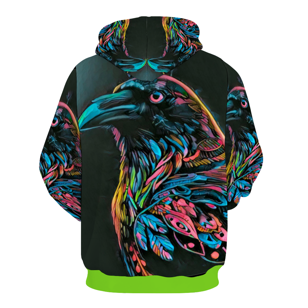 Customizable Unisex All Over Print Plush Hoodies with Pockets