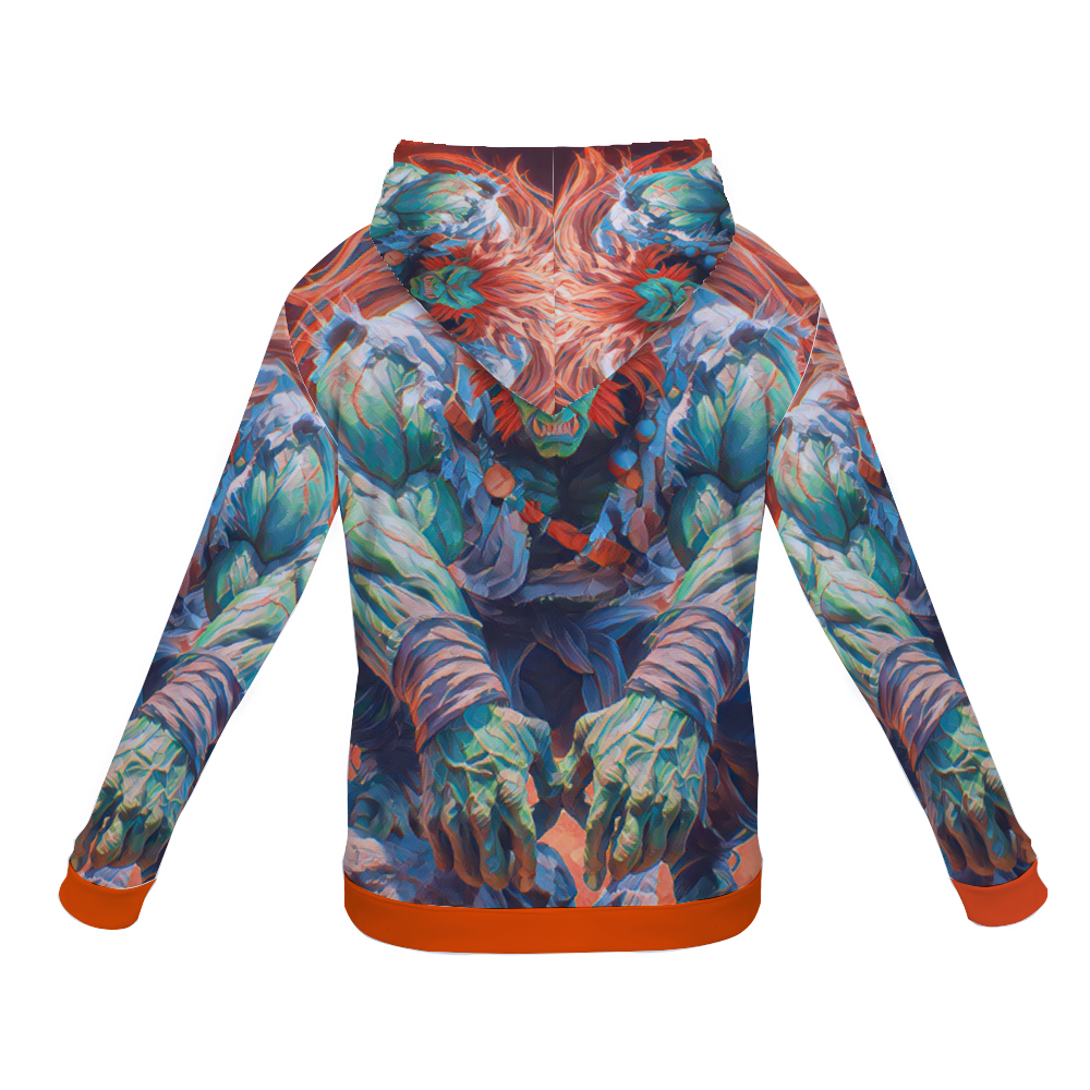 Customizable Unisex All Over Print Plush Hoodies with Pockets