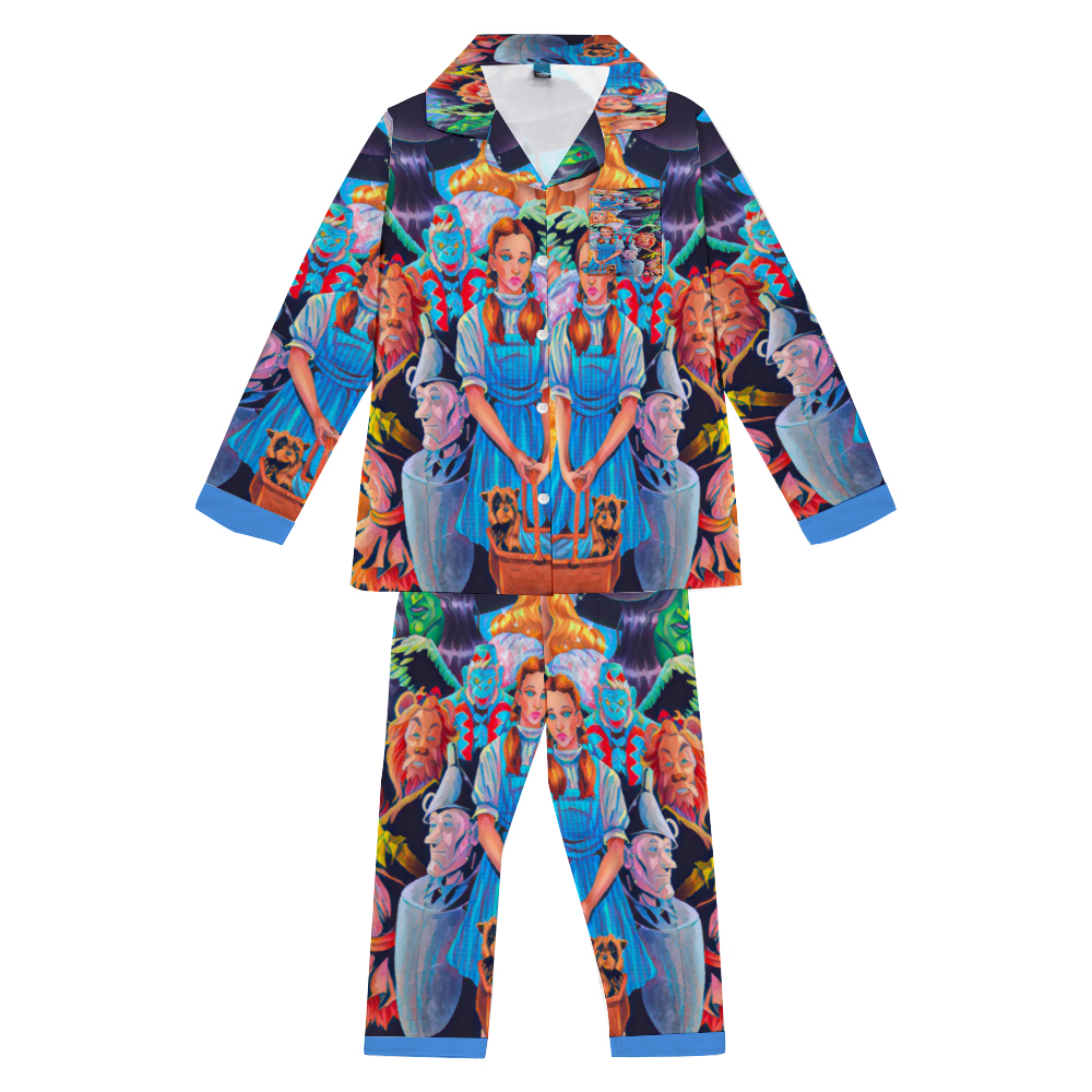 Custom Unisex  All Over Print Long Sleeve Pajamas Set of Shirt & Pants for Adults Sleeper Set Lounge Clothing