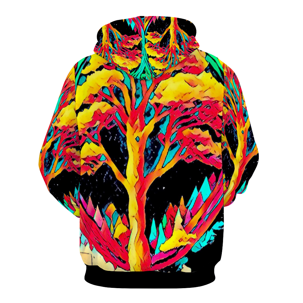 Customizable Unisex All Over Print Plush Hoodies with Pockets