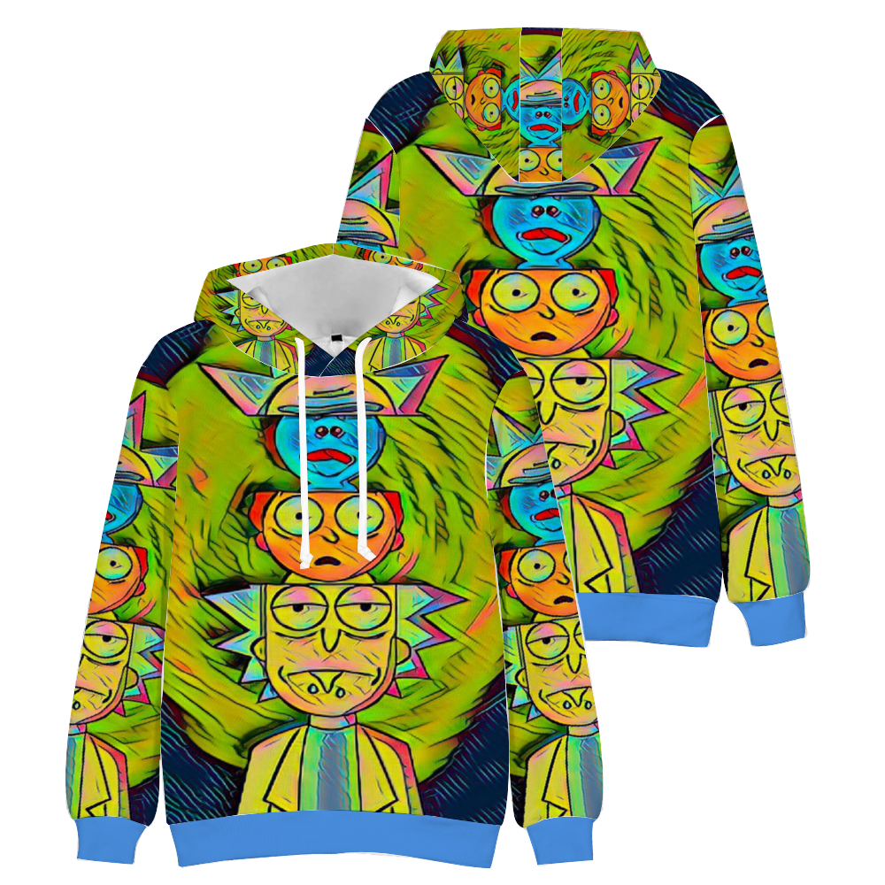 Custom Unisex Hoodies Novelty Pullover Sweatshirts  without Pockets