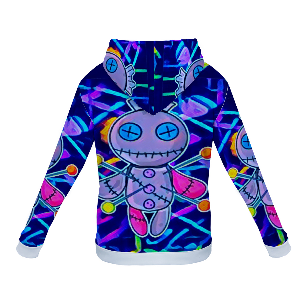 Customizable Unisex All Over Print Plush Hoodies with Pockets