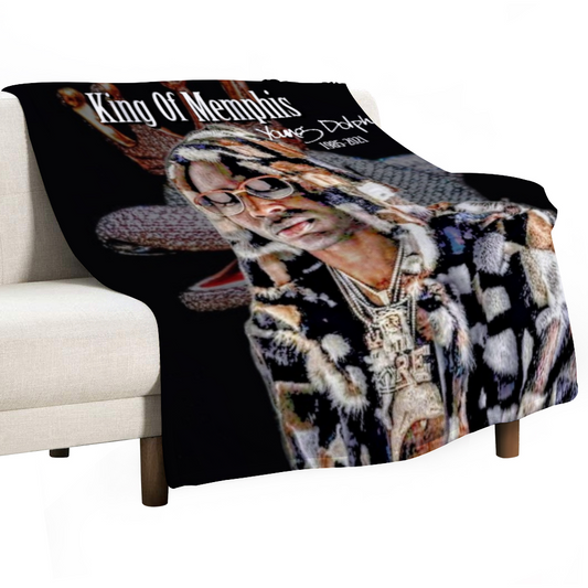 60" × 80" Custom Blankets Thin Flannel Blanket 1 Side Printing