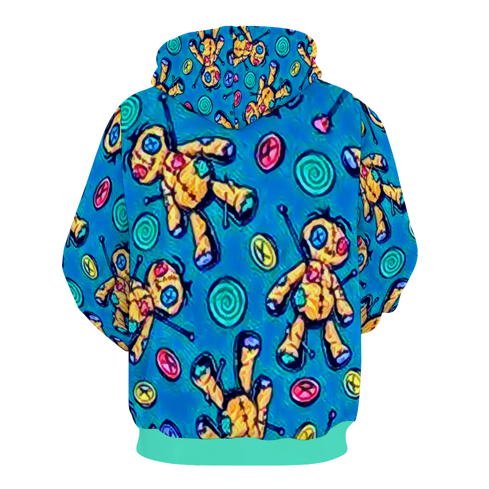 Customizable Unisex All Over Print Plush Hoodies with Pockets