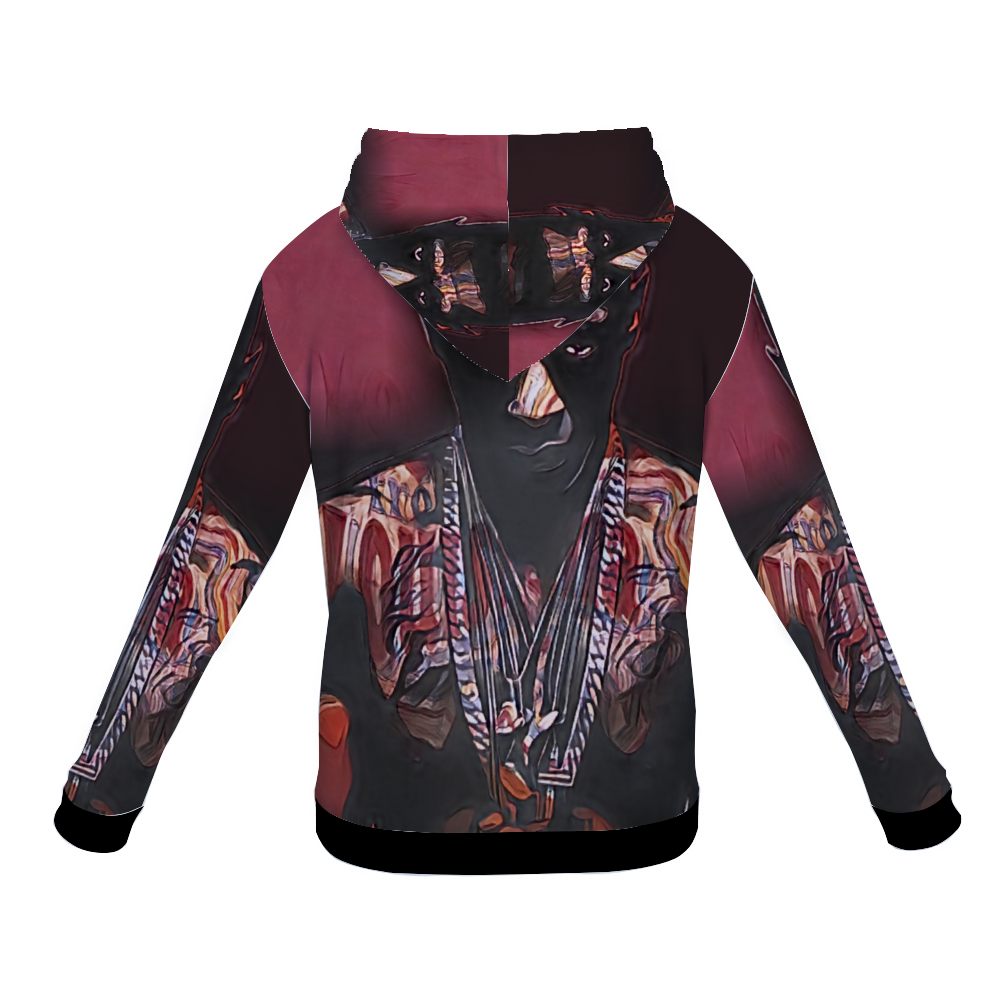 Customizable Unisex All Over Print Plush Hoodies with Pockets