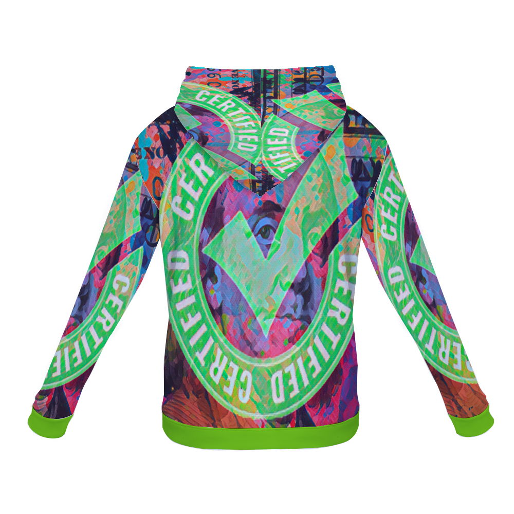 Customizable Unisex All Over Print Plush Hoodies with Pockets