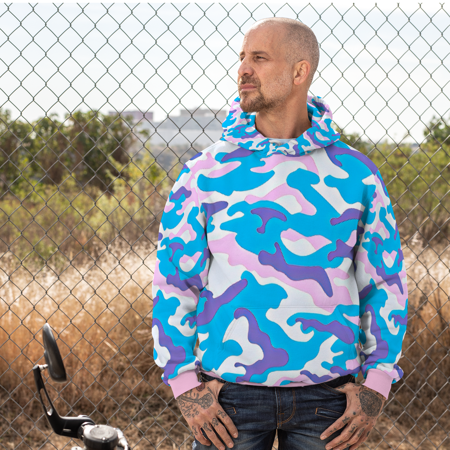 Customizable Unisex All Over Print Plush Hoodies with Pockets