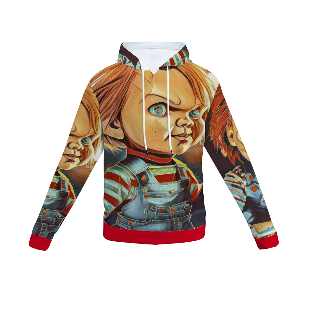 Customizable Unisex All Over Print Plush Hoodies with Pockets