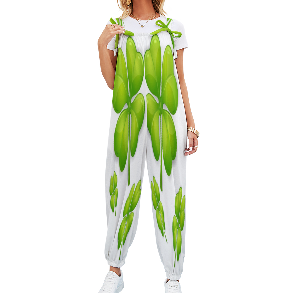 Custom All Over Print Women's Jumpsuit with Suspender