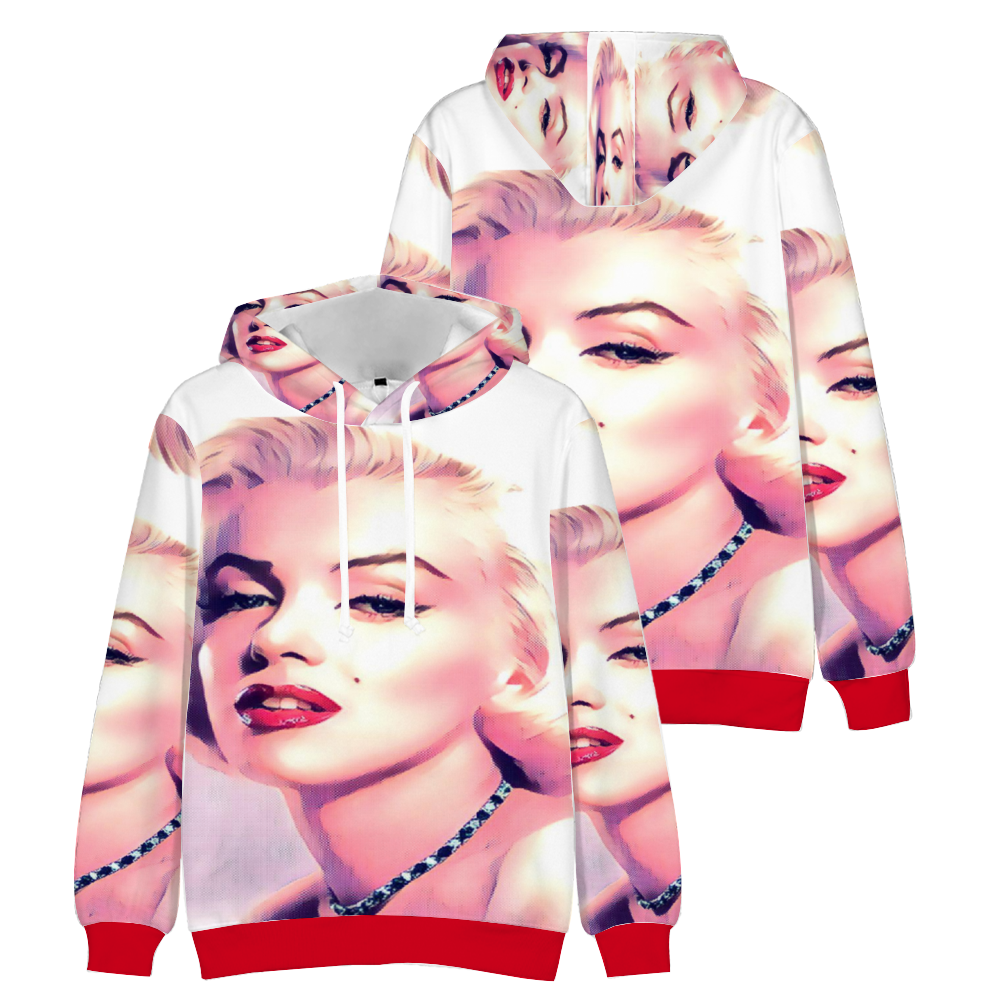 Custom Unisex Hoodies Novelty Pullover Sweatshirts  without Pockets